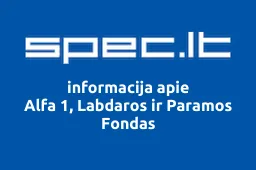 Alfa 1, Labdaros ir Paramos Fondas iliustracija