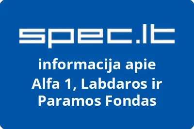 Alfa 1, Labdaros ir Paramos Fondas