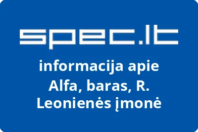 Alfa, baras, R. Leonienės įmonė