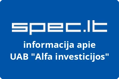 Alfa investicijos, UAB | spec.lt