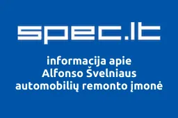 Alfonso Švelniaus automobilių remonto įmonė iliustracija