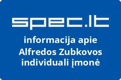 Alfredos Zubkovos individuali įmonė