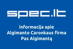 Algimanto Caronkaus firma Pas Algimantą