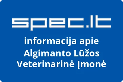 Algimanto Lūžos veterinarinė įmonė