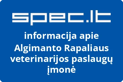 Algimanto Rapaliaus veterinarijos paslaugų įmonė