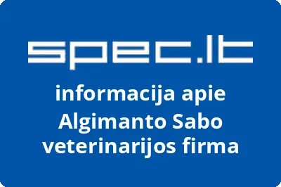 Algimanto Sabo veterinarijos firma