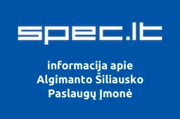 Algimanto Šiliausko Paslaugų Įmonė