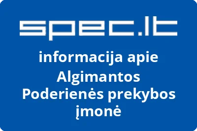 Algimantos Poderienės prekybos įmonė
