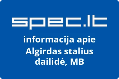 Algirdas stalius dailidė, MB | spec.lt