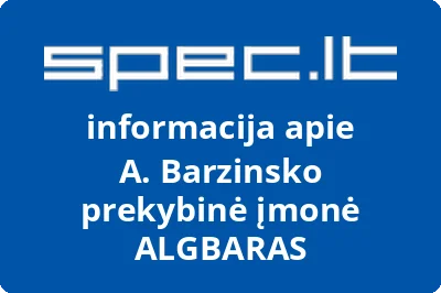 A. Barzinsko prekybinė įmonė ALGBARAS