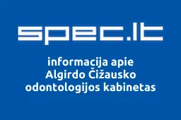 Algirdo Čižausko odontologijos kabinetas | spec.lt