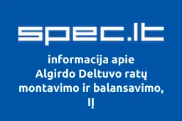 Algirdo Deltuvo ratų montavimo ir balansavimo, IĮ
