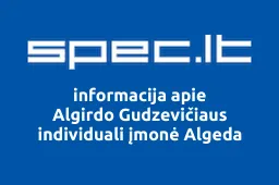 Algirdo Gudzevičiaus individuali įmonė Algeda | spec.lt