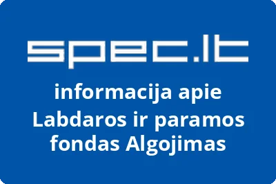 Labdaros ir paramos fondas Algojimas