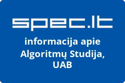 Algoritmų Studija, UAB | spec.lt