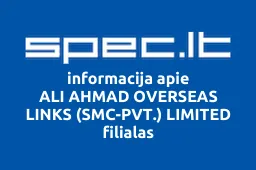 ALI AHMAD OVERSEAS LINKS (SMC-PVT.) LIMITED filialas | spec.lt