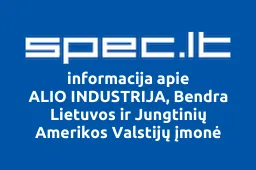 ALIO INDUSTRIJA, Bendra Lietuvos ir Jungtinių Amerikos Valstijų įmonė | spec.lt