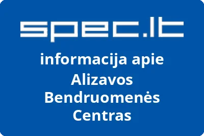 Alizavos Bendruomenės Centras | spec.lt