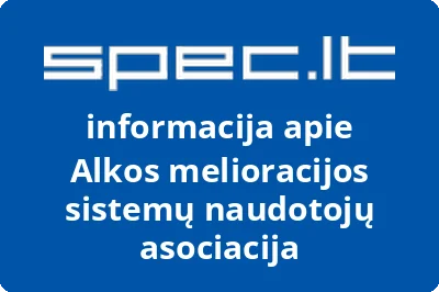 Alkos melioracijos sistemų naudotojų asociacija