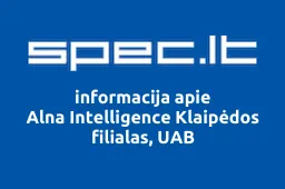 Alna Intelligence Klaipėdos filialas, UAB | spec.lt