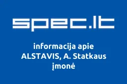 ALSTAVIS, A. Statkaus įmonė
