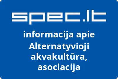 Alternatyvioji akvakultūra, asociacija | spec.lt