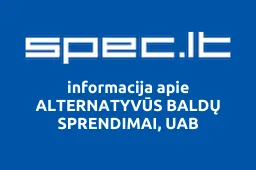 ALTERNATYVŪS BALDŲ SPRENDIMAI, UAB | spec.lt