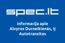 Alvyros Durneikienės, IĮ Autotranzitas