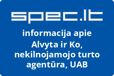 nekilnojamojo turto agentūra Alvyta ir Ko, UAB