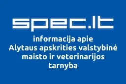 Alytaus apskrities valstybinė maisto ir veterinarijos tarnyba | spec.lt