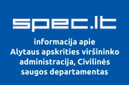Alytaus apskrities viršininko administracija, Civilinės saugos departamentas