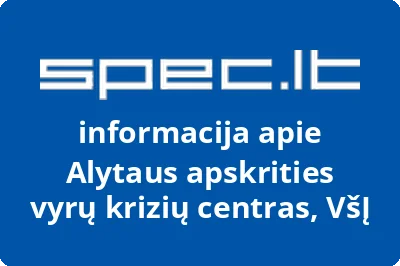 Alytaus apskrities vyrų krizių centras, VŠĮ