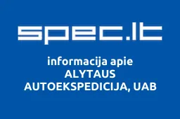 ALYTAUS AUTOEKSPEDICIJA, UAB iliustracija