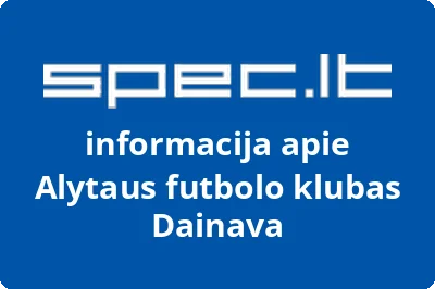 Alytaus futbolo klubas Dainava | spec.lt