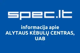 ALYTAUS KĖBULŲ CENTRAS, UAB | spec.lt