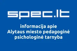 Alytaus miesto pedagoginė psichologinė tarnyba iliustracija
