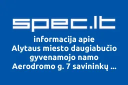 Alytaus miesto daugiabučio gyvenamojo namo Aerodromo g. 7 savininkų bendrija | spec.lt