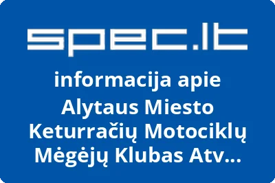 Alytaus miesto keturračių motociklų mėgėjų klubas ATV Griausmas
