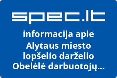 Alytaus miesto lopšelio darželio Obelėlė darbuotojų profesinė sąjunga Solidarumas