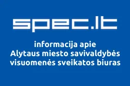 Alytaus miesto savivaldybės visuomenės sveikatos biuras iliustracija