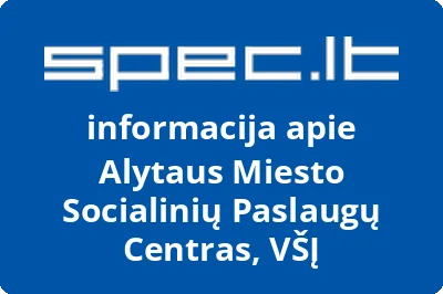 Alytaus miesto socialinių paslaugų centras, VŠĮ