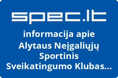 Alytaus neįgaliųjų sportinis sveikatingumo klubas VILTIS