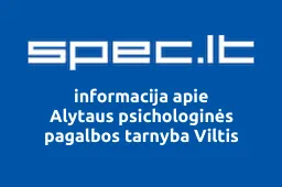 Alytaus psichologinės pagalbos tarnyba Viltis | spec.lt