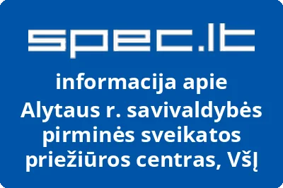 Alytaus rajono savivaldybės pirminės sveikatos priežiūros centras, VŠĮ