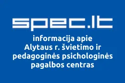 Alytaus r. švietimo ir pedagoginės psichologinės pagalbos centras iliustracija