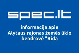 Alytaus rajonas žemės ūkio bendrovė "Rida iliustracija