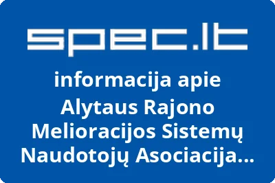 Alytaus Rajono Melioracijos Sistemų Naudotojų Asociacija Daugų Drenažas