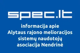 Alytaus rajono melioracijos sistemų naudotojų asociacija Nendrinė