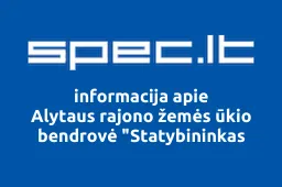 Alytaus rajono žemės ūkio bendrovė "Statybininkas | spec.lt