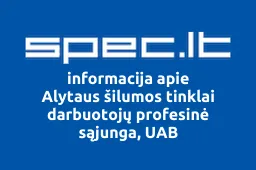Alytaus šilumos tinklai darbuotojų profesinė sąjunga, UAB | spec.lt